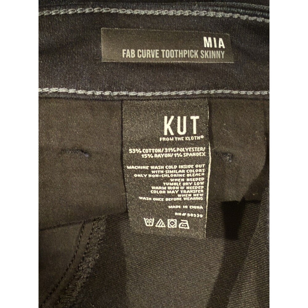 KUT from the Kloth Jeans Women's Size 10 Regular Toothpick Skinny MIA - Picture 6 of 8